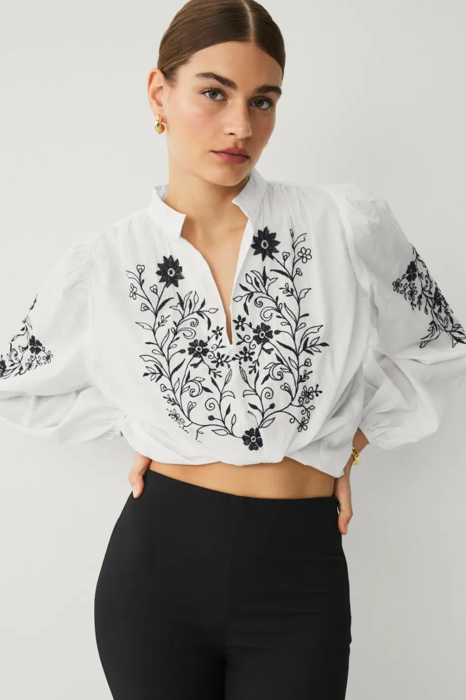 Ellos Collection Bluse med ballonærmer^Dame Skjorter & Bluser