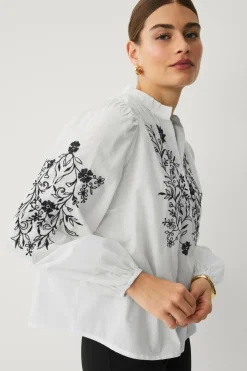 Ellos Collection Bluse med ballonærmer^Dame Skjorter & Bluser