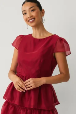 Sale Collection Bluse med peplum Dame Skjorter & Bluser
