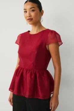 Sale Collection Bluse med peplum Dame Skjorter & Bluser