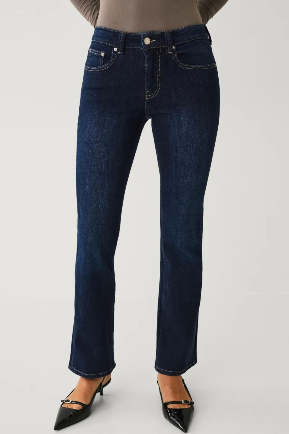 Ellos Collection Bootcut jeans med baglommer^Dame Jeans