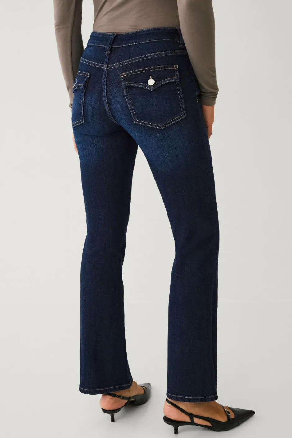 Ellos Collection Bootcut jeans med baglommer^Dame Jeans