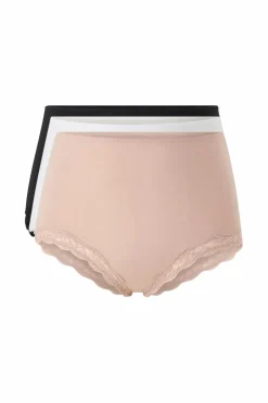 Hot Collection Boxershorts med høj talje 3-pak Dame Trusser