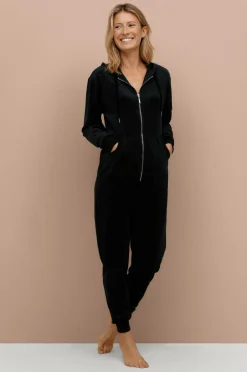 Hot Collection Buksekjole med ribbede detaljer Dame Nattøj|Loungewear & Homewear