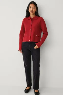 Sale Collection Cardigan med glitrende knapper Dame Trøjer & Cardigans