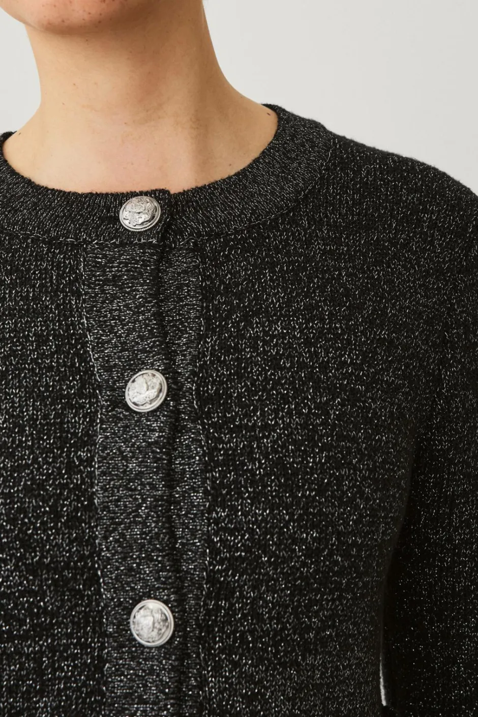 Ellos Collection Cardigan med guldfarvede knapper^Dame Trøjer & Cardigans