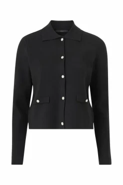 Hot Collection Cardigan med glitrende knapper Dame Trøjer & Cardigans