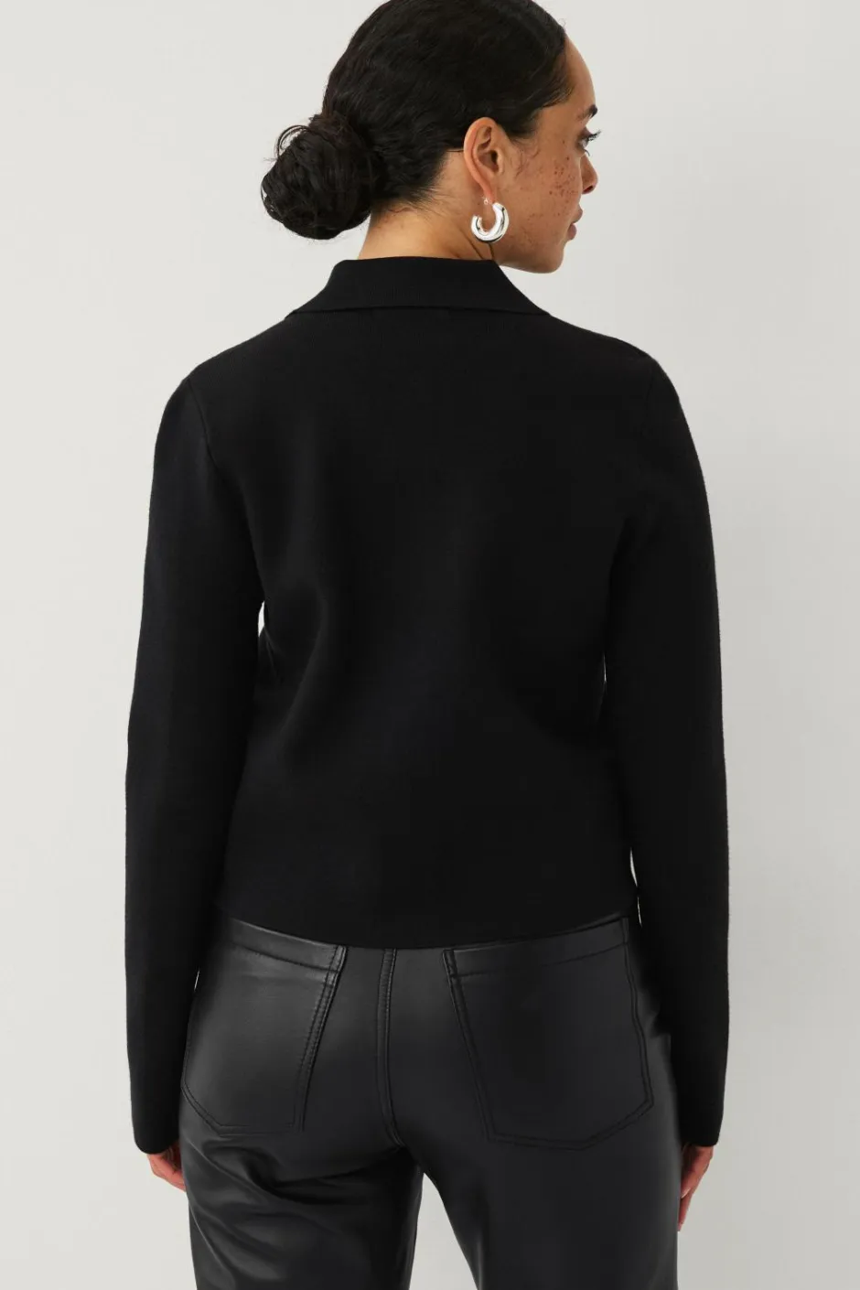 Hot Collection Cardigan med glitrende knapper Dame Trøjer & Cardigans