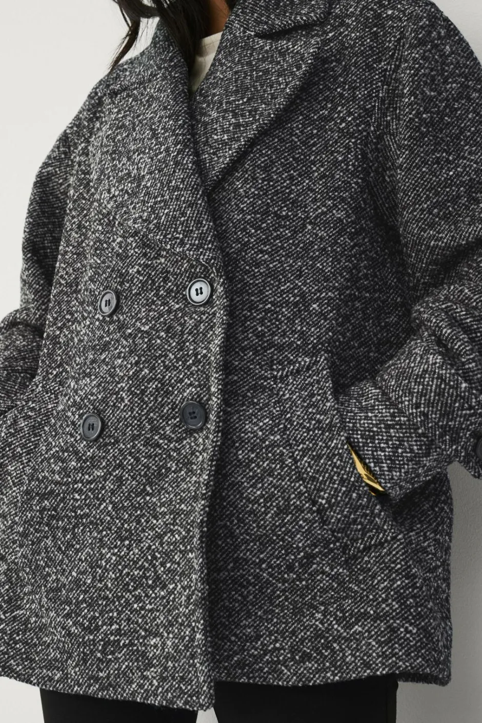 Outlet Collection Dobbeltradet frakke Dame Jakker & Frakker