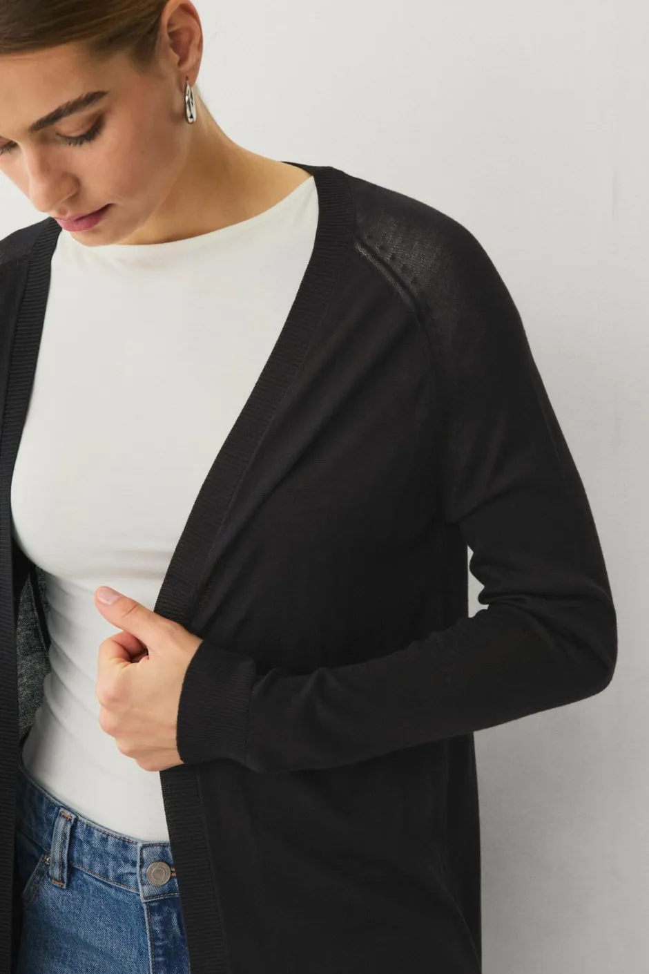 New Collection Fintstrikket cardigan Dame Basistøj|Trøjer & Cardigans