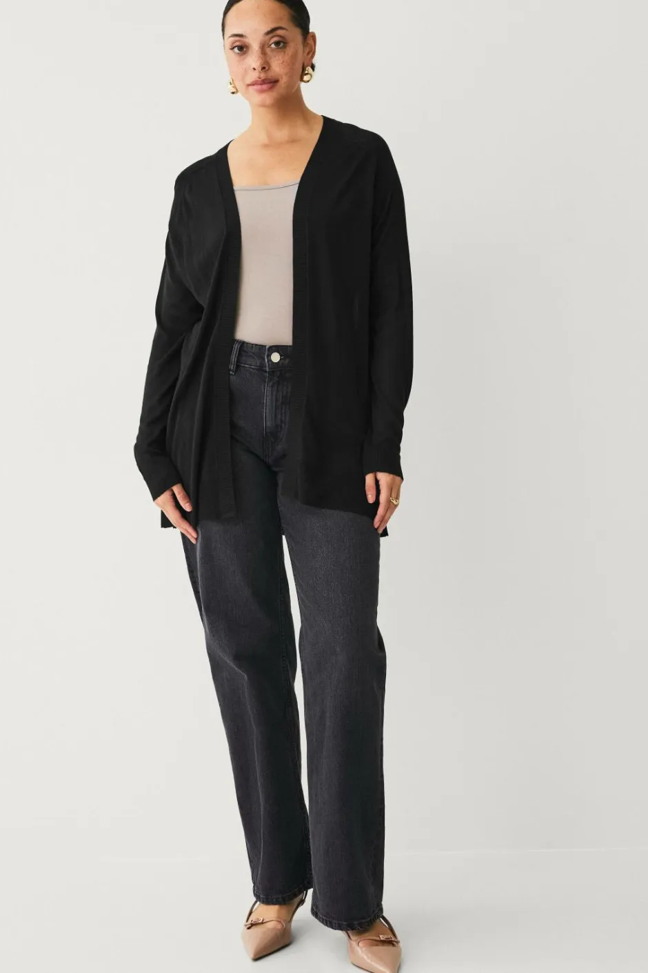 Best Collection Fintstrikket cardigan Dame Basistøj