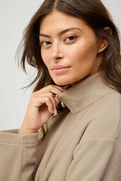 Ellos Collection Fleecetrøje med halv lynlås^Dame Loungewear & Homewear