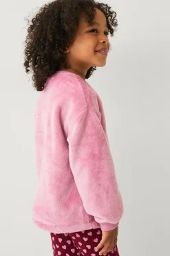 Clearance Collection Fleecetrøje med broderi Børn Trøjer & Cardigans