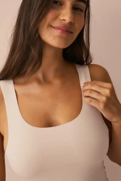 New Collection Formgivning af linned - let støtte Dame Shaping|Toppe & Tank-Toppe