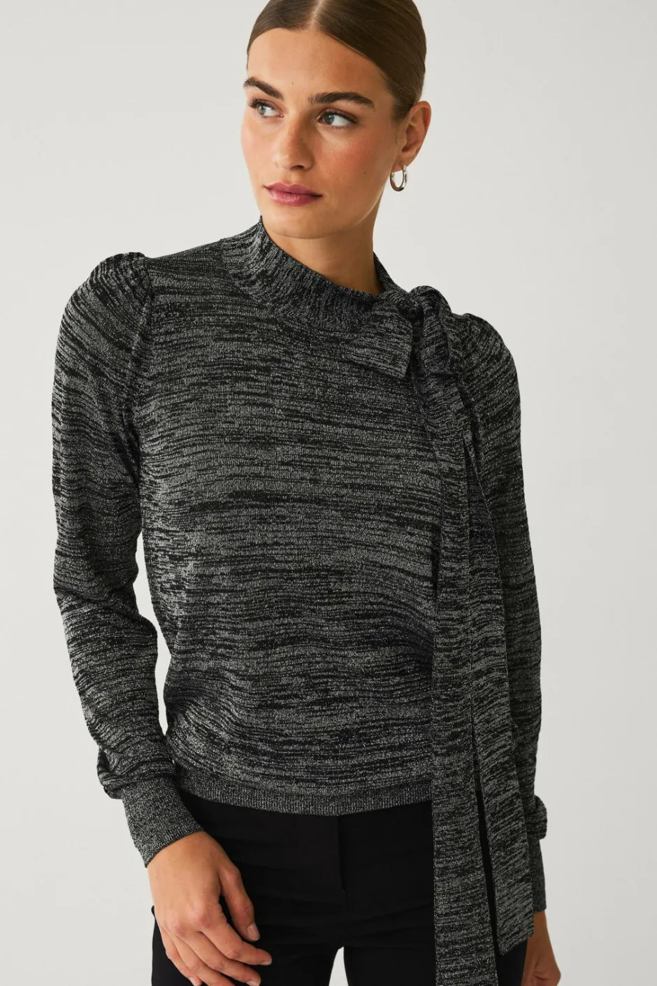 Ellos Collection Glitrende top med bindebånd^Dame Toppe & Tank-Toppe