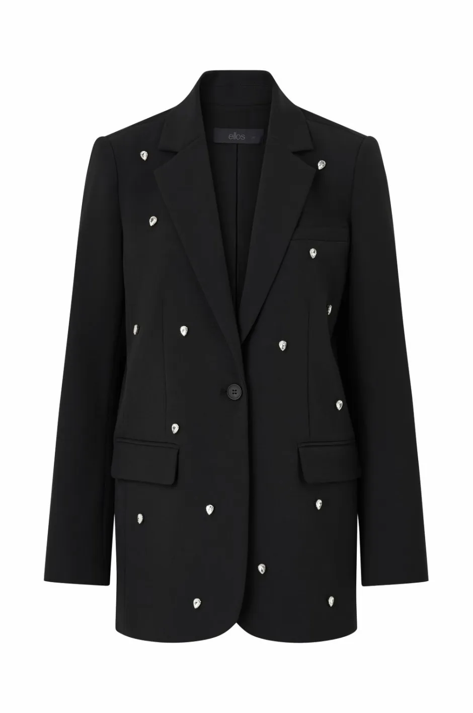 Hot Collection Habitjakke med rhinstene Dame Blazere & Veste