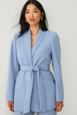 Discount Collection Habitjakke med slips og sjalskrave Dame Blazere & Veste