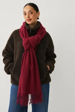 Clearance Collection Halstørklæde med frynser Dame Tørklæder & Halstørklæder