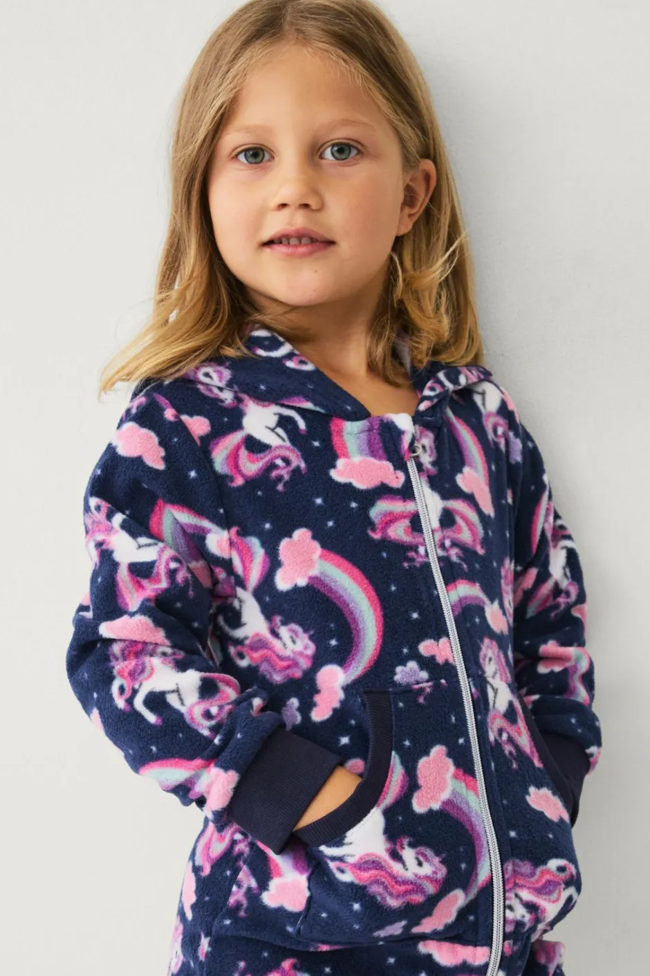 Hot Collection Heldragt i fleece Børn Jumpsuits
