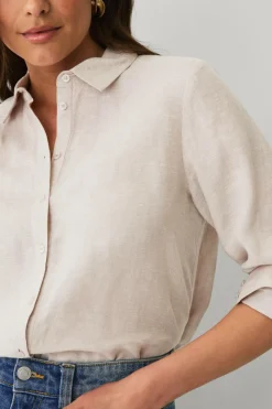 Clearance Collection Hørskjorte Dame Skjorter & Bluser