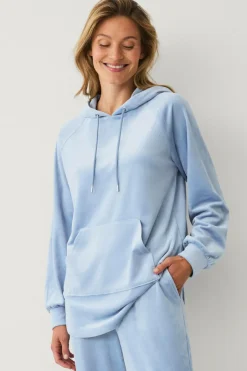 Hot Collection Hættetrøje i velour Dame Loungewear & Homewear|Sweatshirts & Hoodies
