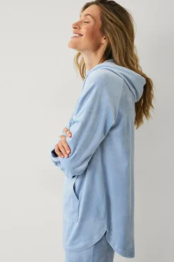 Hot Collection Hættetrøje i velour Dame Loungewear & Homewear|Sweatshirts & Hoodies