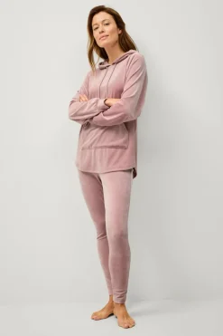 Ellos Collection Hættetrøje i velour^Dame Loungewear & Homewear