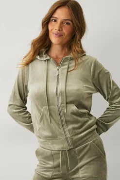 Hot Collection Hættetrøje i velour Dame Loungewear & Homewear|Sweatshirts & Hoodies