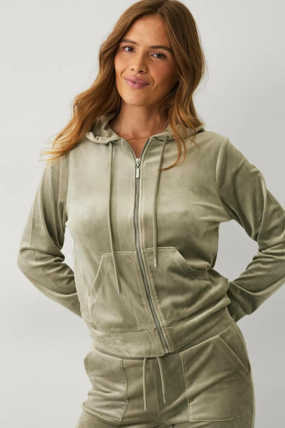 Hot Collection Hættetrøje i velour Dame Loungewear & Homewear|Sweatshirts & Hoodies