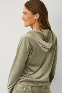 Hot Collection Hættetrøje i velour Dame Loungewear & Homewear|Sweatshirts & Hoodies