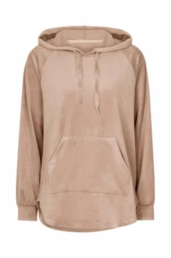 Outlet Collection Hættetrøje i velour Dame Loungewear & Homewear