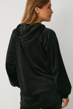 Outlet Collection Hættetrøje i velour Dame Loungewear & Homewear|Sweatshirts & Hoodies