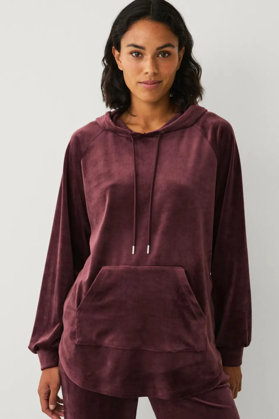 Ellos Collection Hættetrøje i velour^Dame Loungewear & Homewear|Sweatshirts & Hoodies