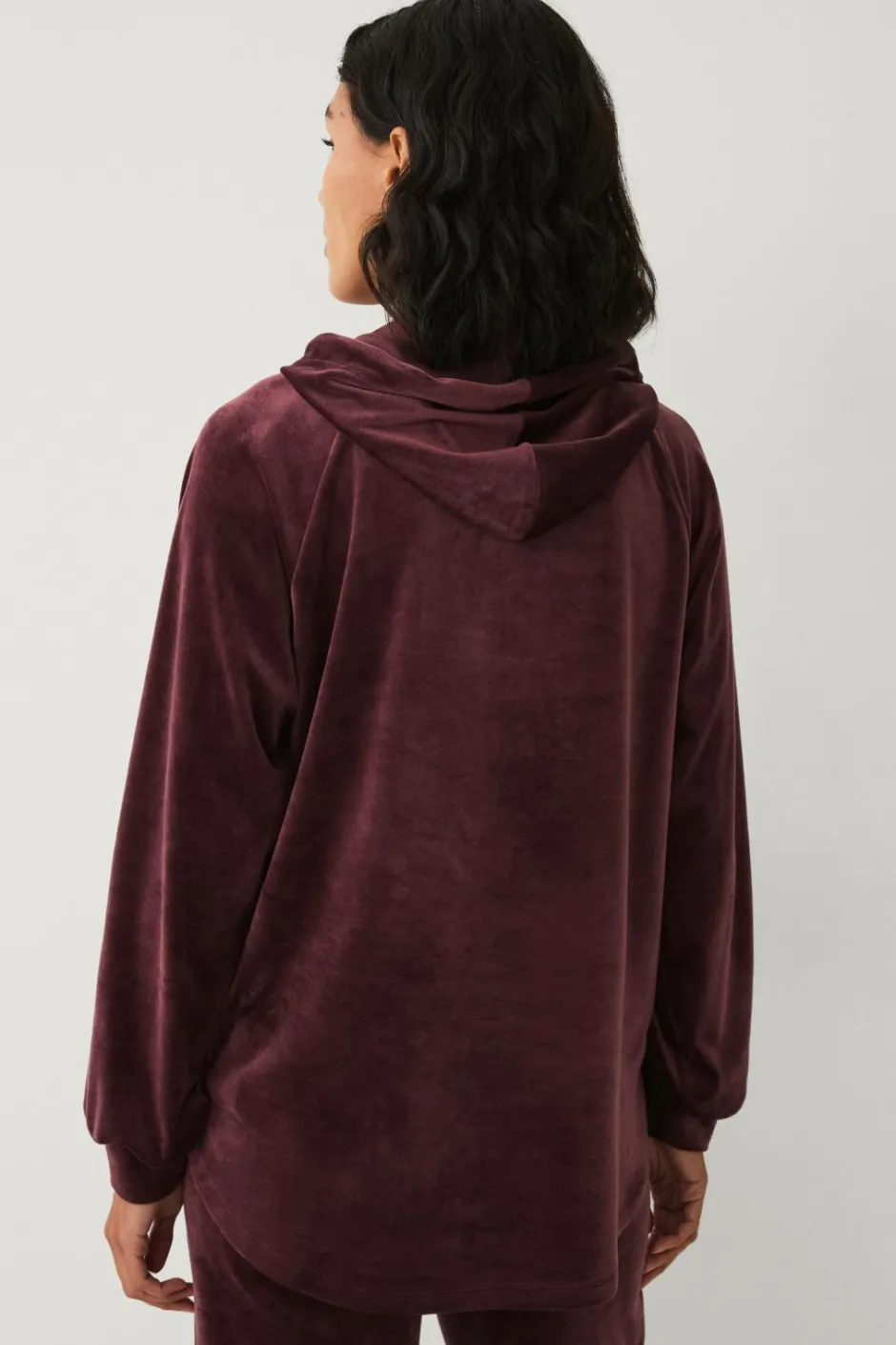 Ellos Collection Hættetrøje i velour^Dame Loungewear & Homewear|Sweatshirts & Hoodies