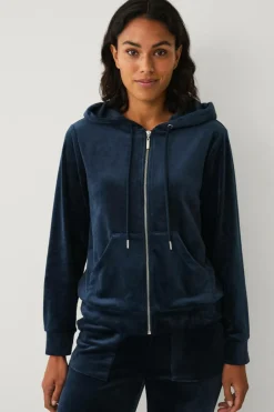 Ellos Collection Hættetrøje i velour^Dame Loungewear & Homewear|Sweatshirts & Hoodies