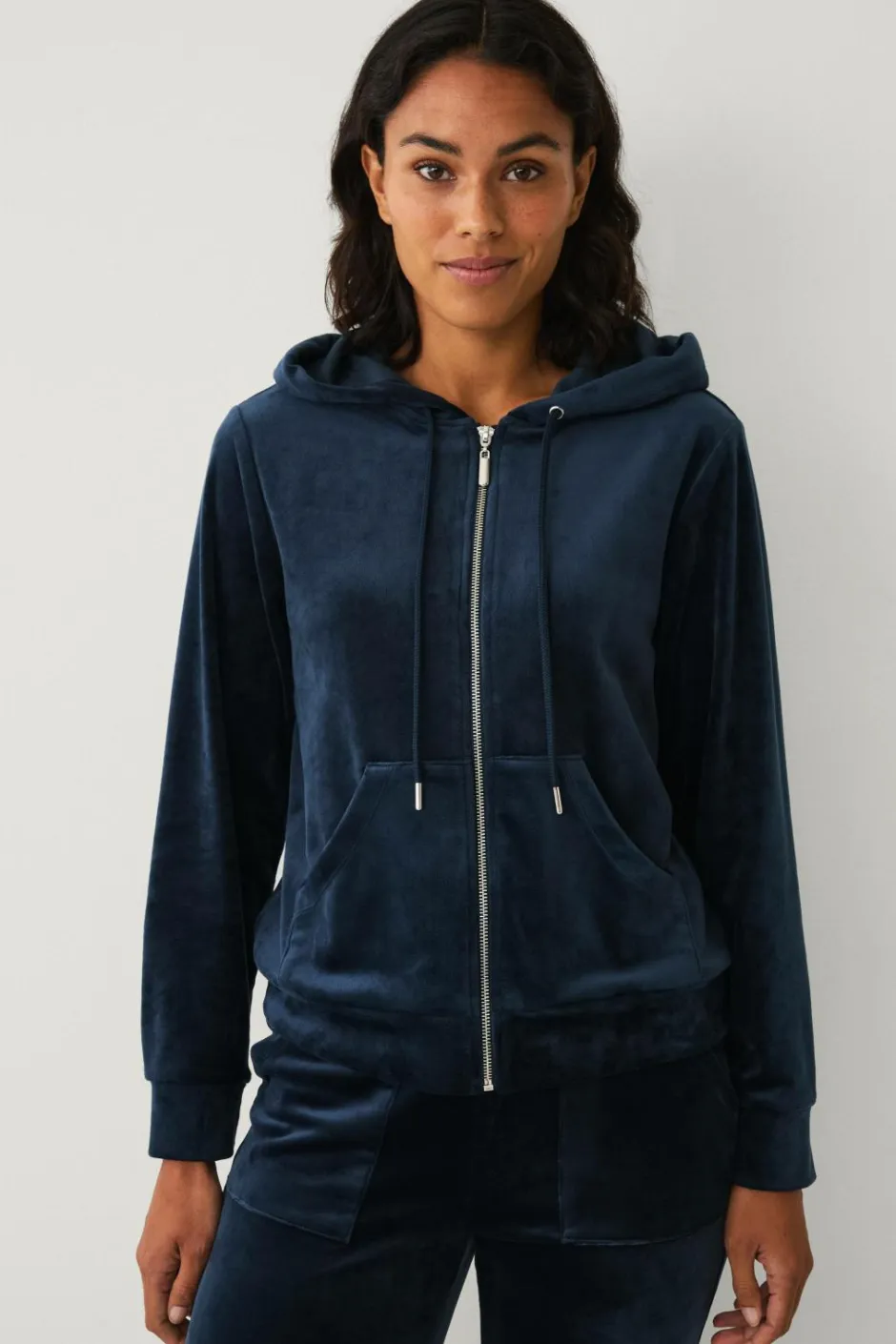 Ellos Collection Hættetrøje i velour^Dame Loungewear & Homewear|Sweatshirts & Hoodies