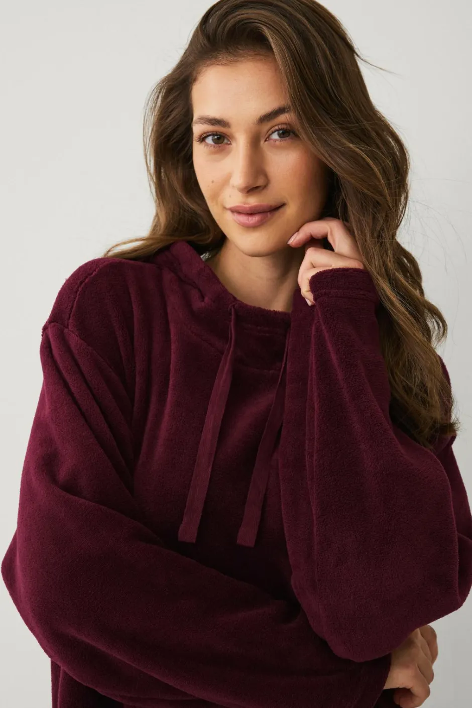 Ellos Collection Hyggelig kjole i fleece^Dame Loungewear & Homewear