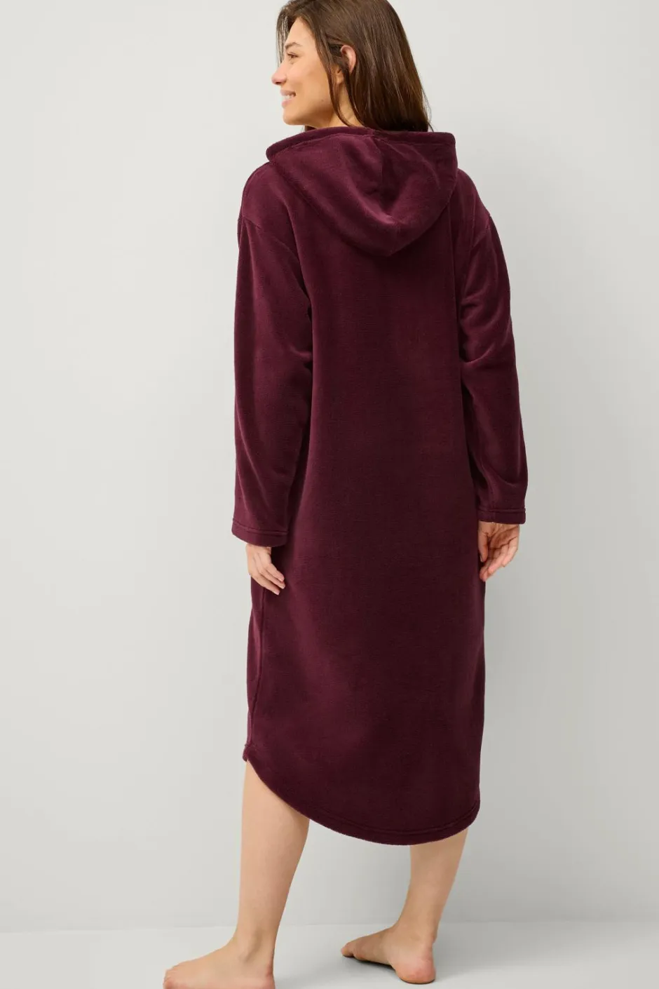 New Collection Hyggelig kjole i fleece Dame Loungewear & Homewear