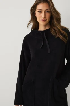 Hot Collection Hyggelig kjole i fleece Dame Loungewear & Homewear