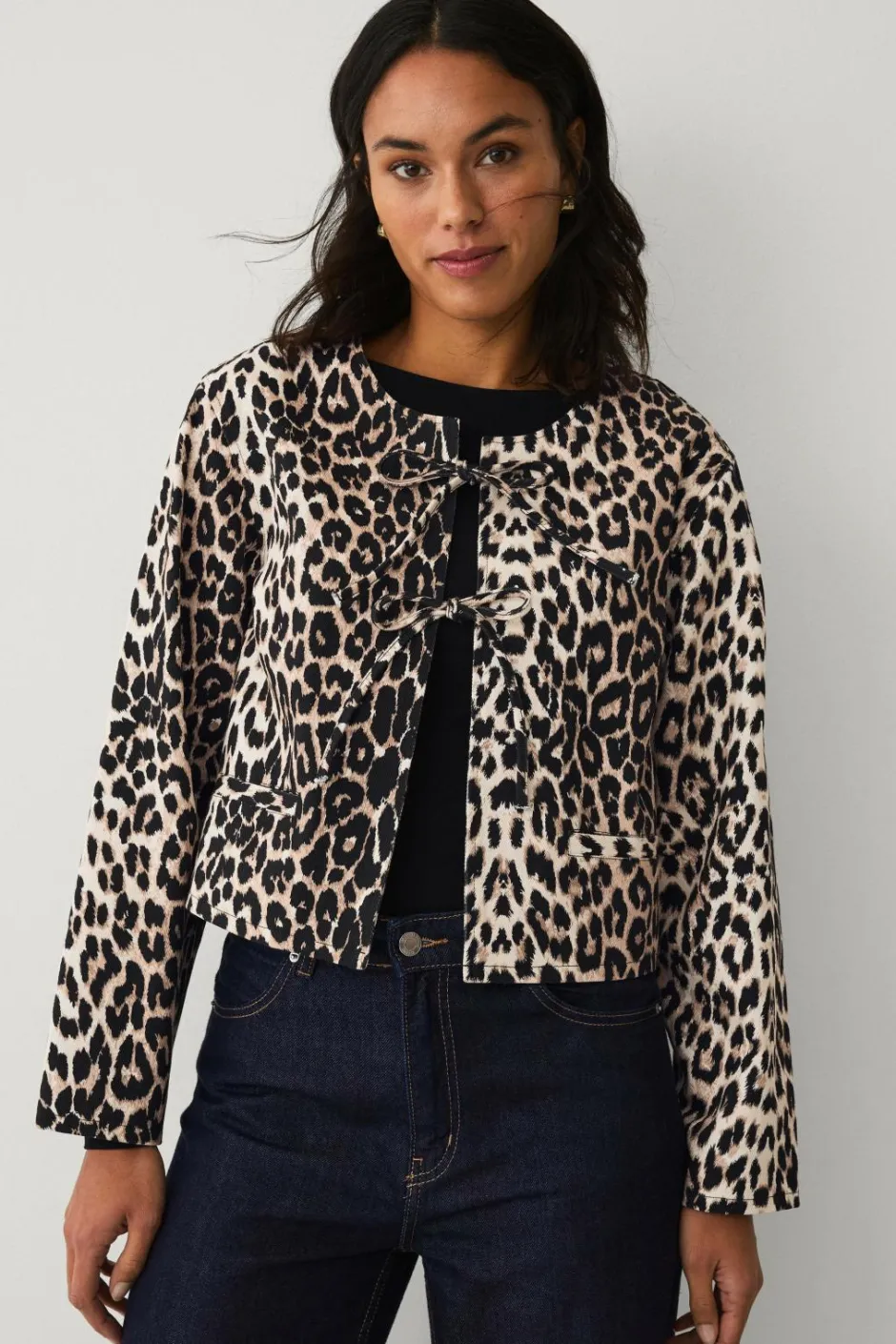 Ellos Collection Jakke med leopardprint^Dame Blazere & Veste