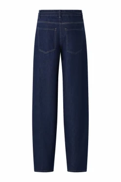 Hot Collection Jeans med brede ben og bindebånd i taljen Dame Jeans