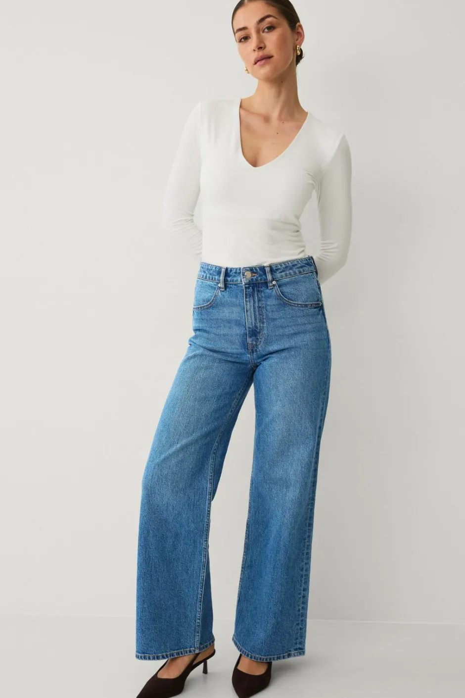 Ellos Collection Jeans med brede ben^Dame Jeans