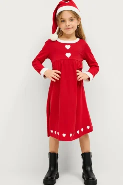 Clearance Collection Julemandsdragt Santa Dress Børn Kjoler