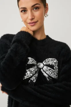 Ellos Collection Julesweater med dekorativt julemotiv^Dame Trøjer & Cardigans