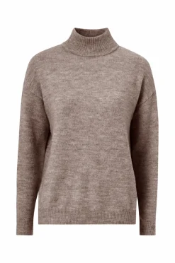 Hot Collection Jumper med en høj krave Dame Basistøj