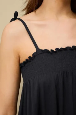 Best Collection Jumpsuit med smockdetalje Dame Strandtøj