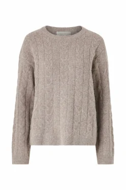 Ellos Collection Kabelstrikket Pullover^Dame Basistøj|Trøjer & Cardigans