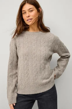Ellos Collection Kabelstrikket Pullover^Dame Basistøj|Trøjer & Cardigans