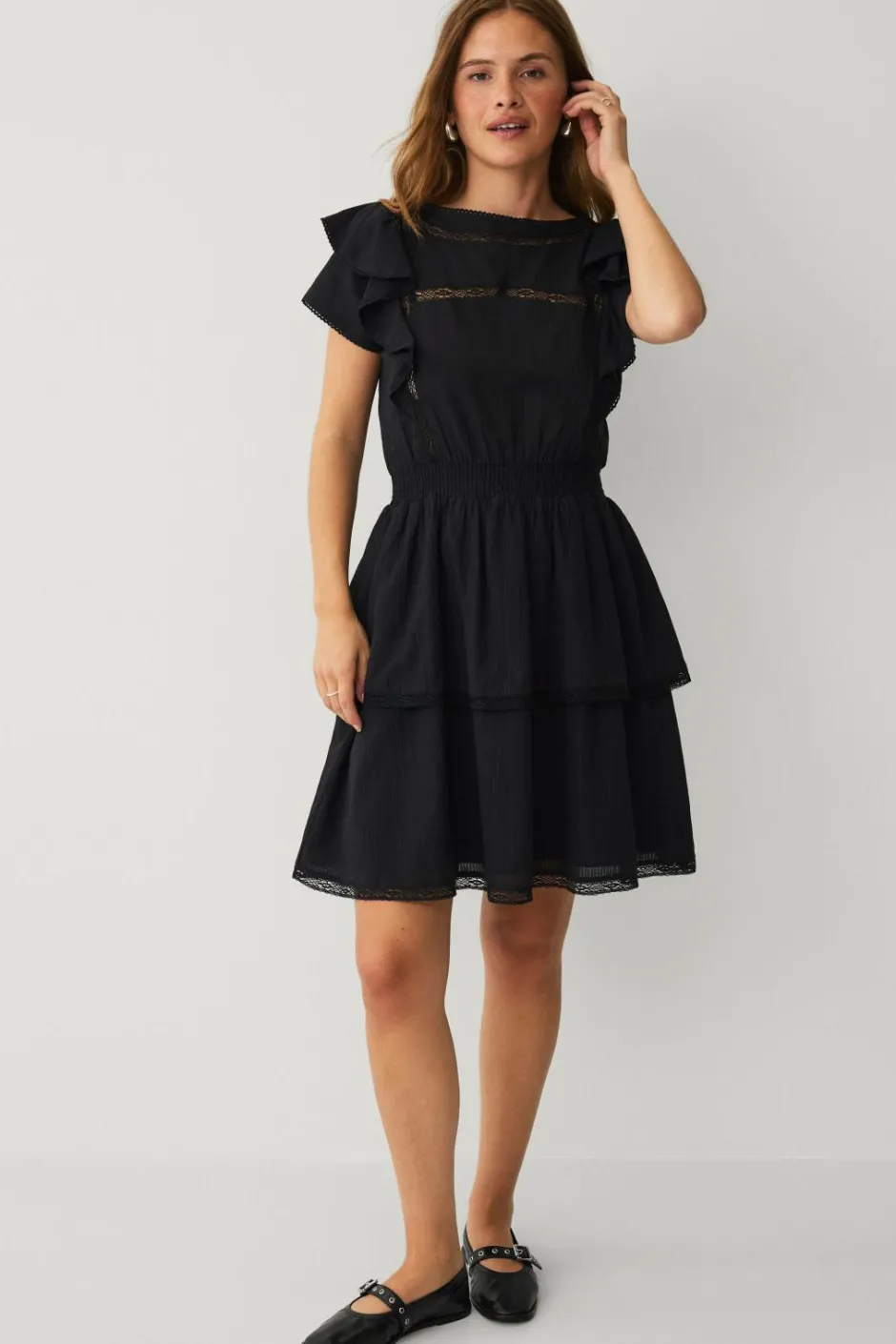 Clearance Collection Kjole med blondedetaljer Dame Kjoler