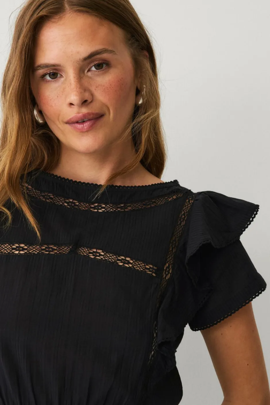 Clearance Collection Kjole med blondedetaljer Dame Kjoler